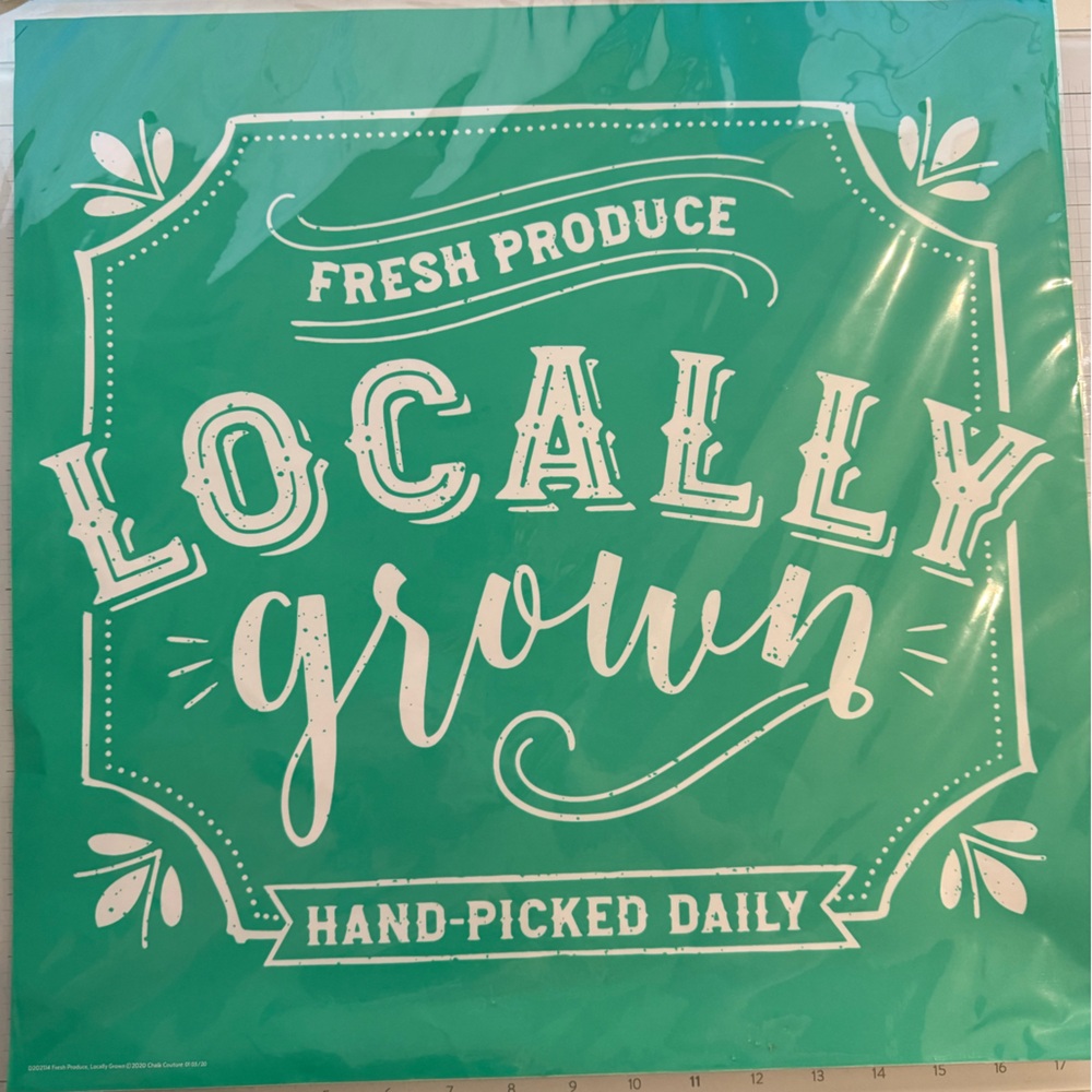 Chalk Couture - Fresh Produce, Locally Grown - Silk Screen Stencil DIY Decor